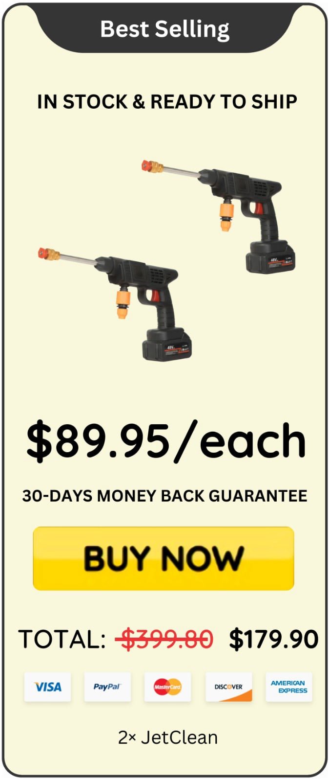 JetClean offer price 
