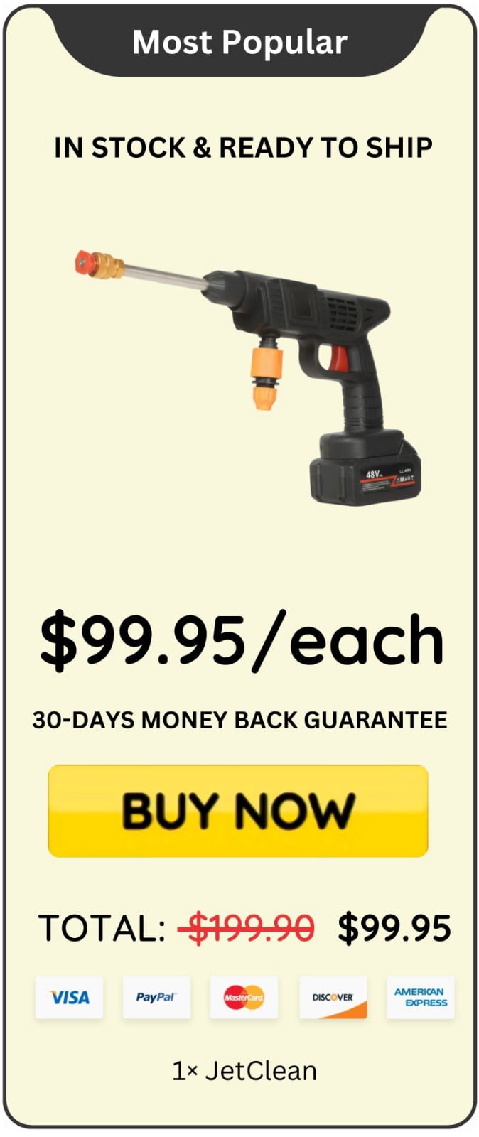JetClean offer price 